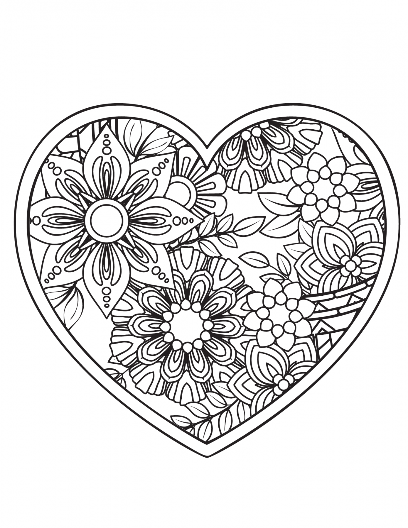 Free Printable Coloring Pages Hearts FREE Printable HQ Free Printable Coloring Pages Hearts FREE Printable HQ