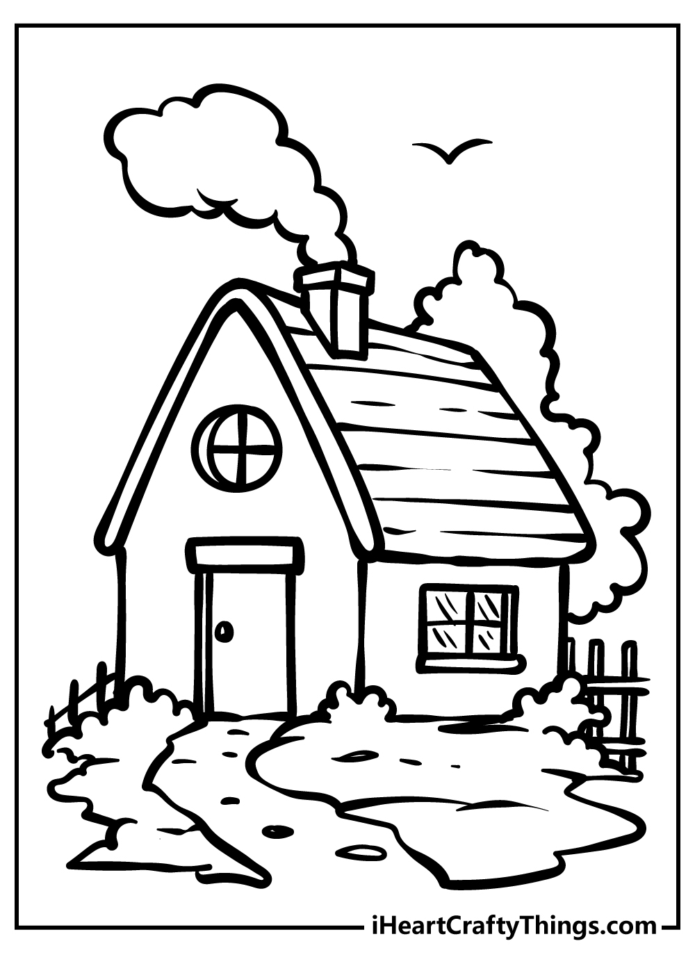 Free Printable Coloring Pages Of Houses
