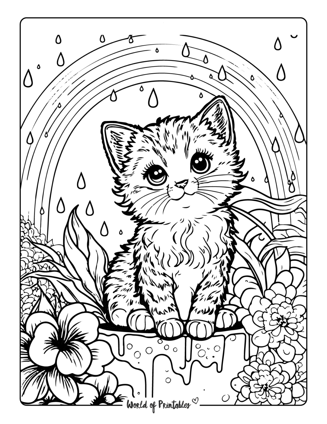 Free Printable Coloring Pages Of Kittens And Puppies Free Coloring Free Printable Coloring Pages Of Kittens And Puppies Free Coloring