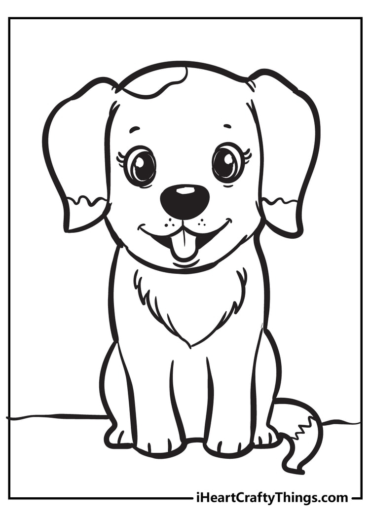 Free Printable Coloring Pages Of Puppies