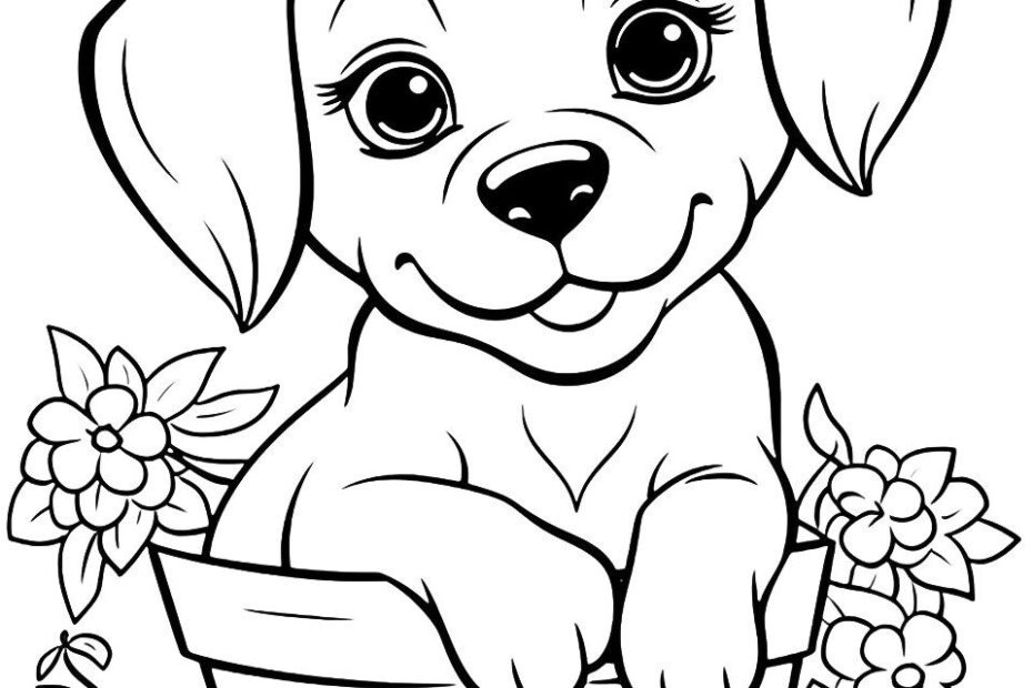 Free Printable Coloring Pages Puppy Printable New Year Banners