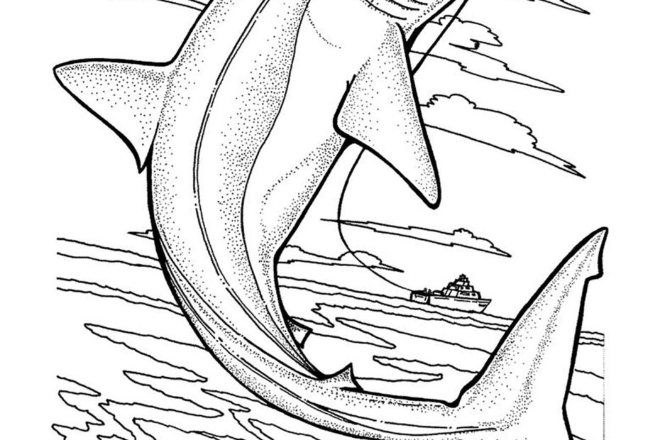Free Printable Coloring Pages Sharks Printable Calendar