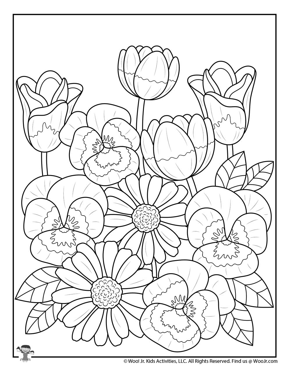 Free Printable Coloring Pages Spring Flowers Printable Online Free Printable Coloring Pages Spring Flowers Printable Online