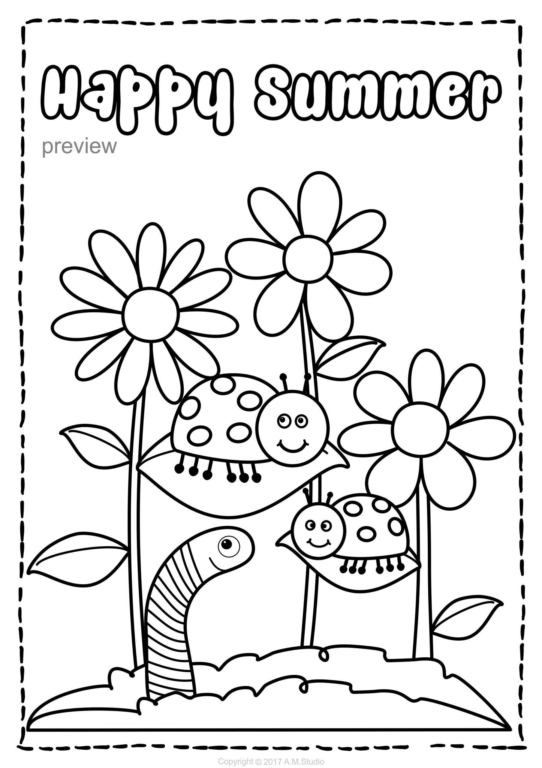 Free Printable Colouring Pages Summer Printable Summer Activities