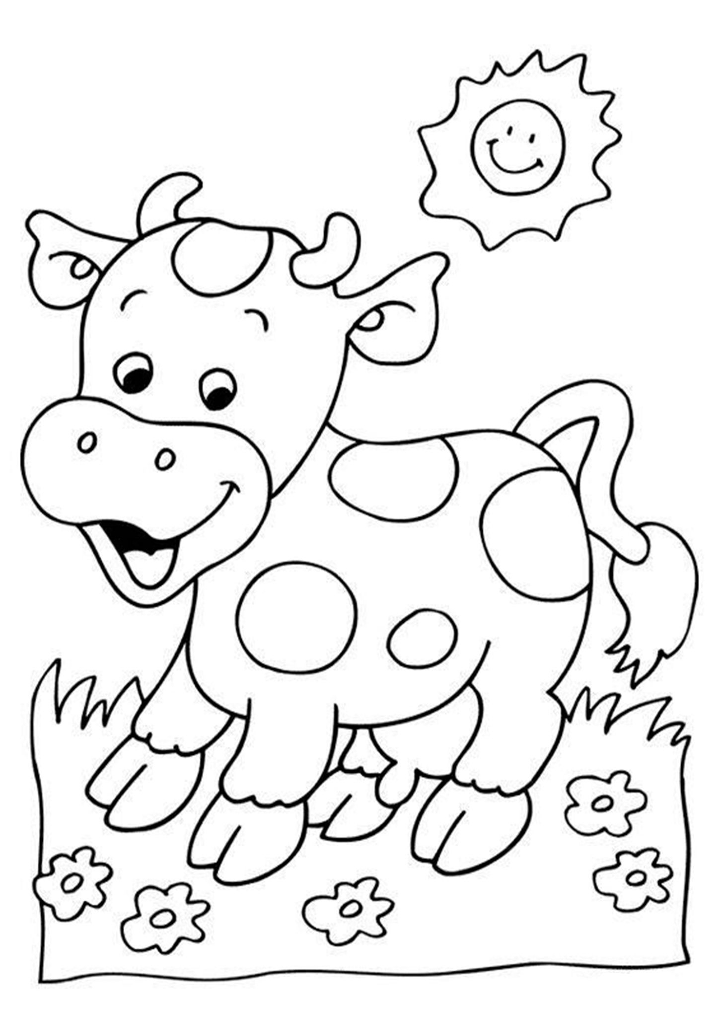 cow coloring pages printable free cow coloring pages printable free