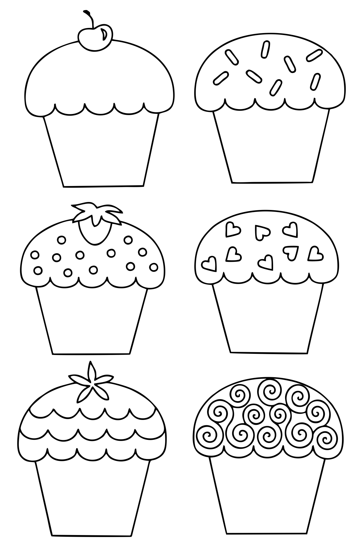Free Printable Cupcake Template Fillable Form 2023 Free Printable Cupcake Template Fillable Form 2023