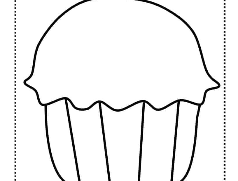 Free Printable Cupcake Template Free Instant PDF Download Printable