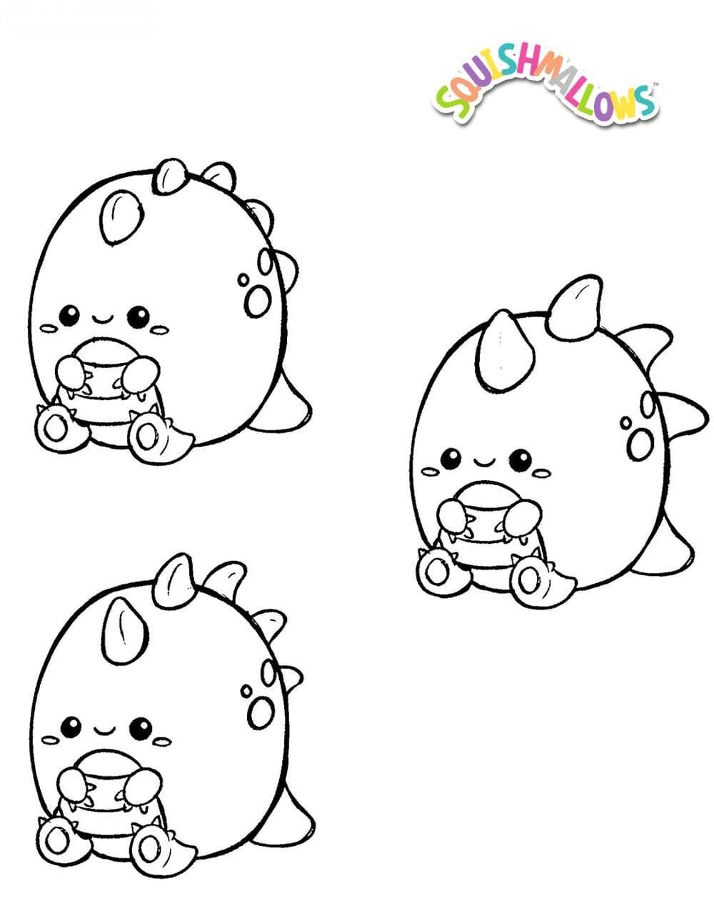 Squishmallow coloring sheet free