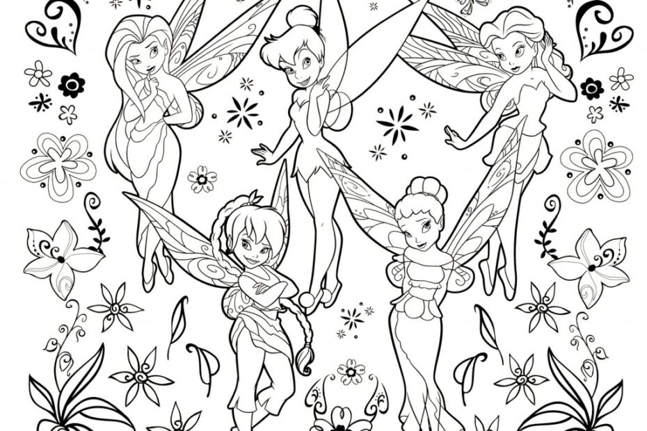 Free Printable Disney Fairies Coloring Pages For Kids