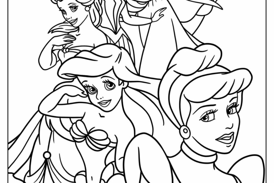 Free Printable Disney Princess Coloring Pages Pdf Infoupdate
