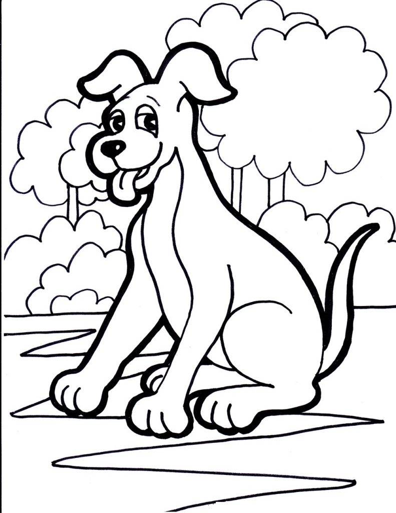 free printable coloring pages dog
