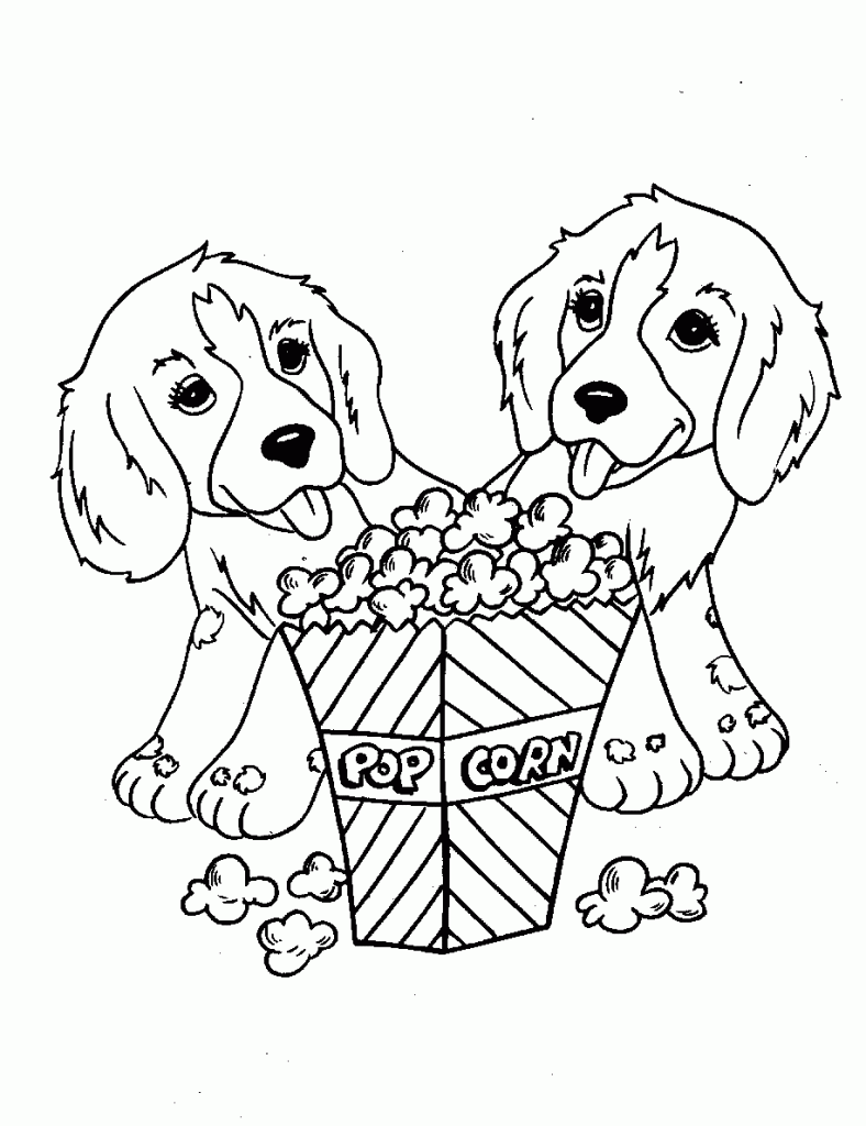 free cute dog coloring pages