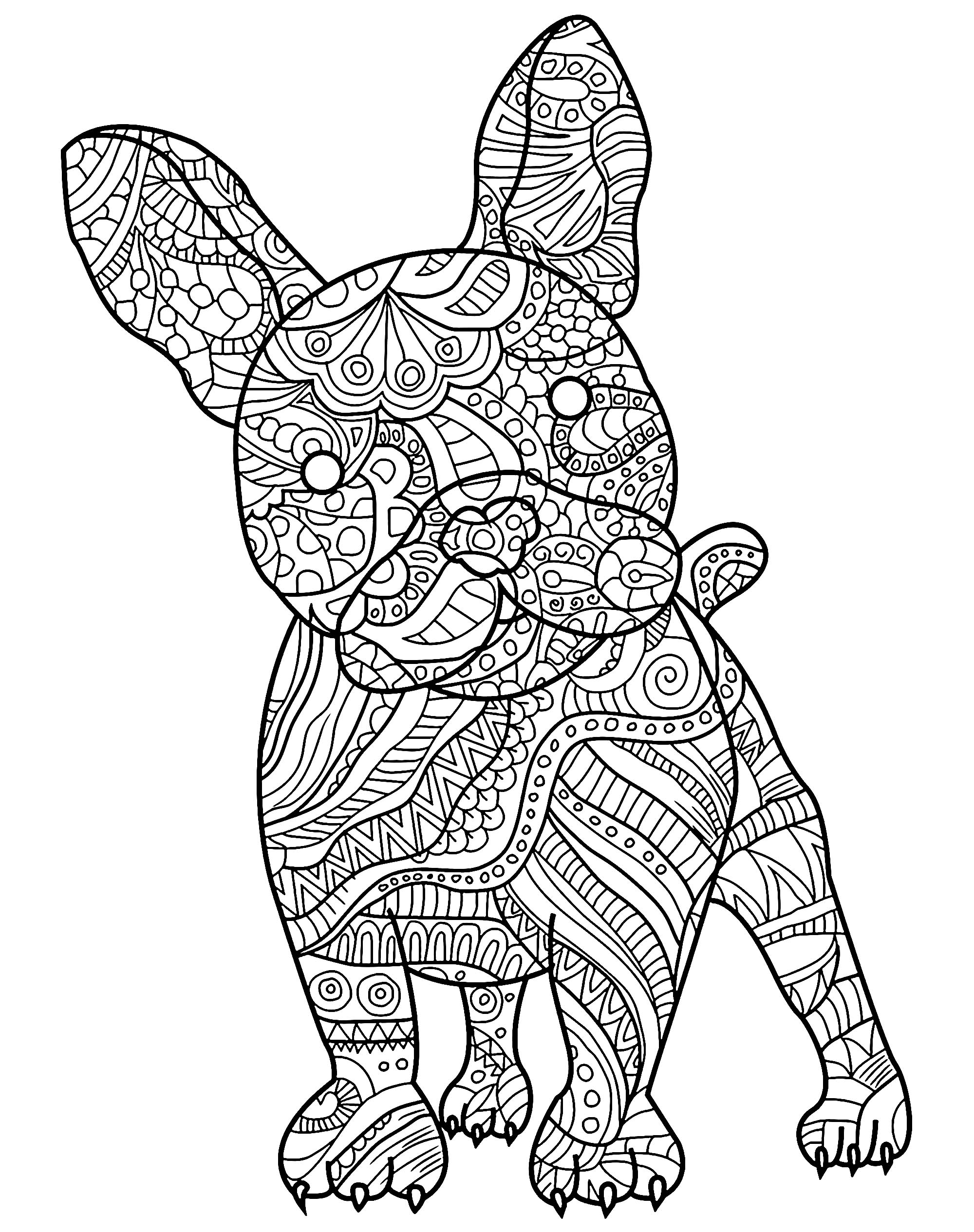 Free Printable Dog Coloring Pages For Kids Dog Cartoon And Coloring 