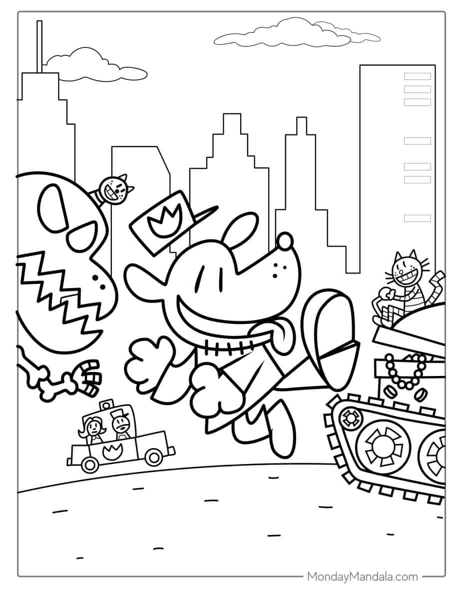 printable dog man pictures
