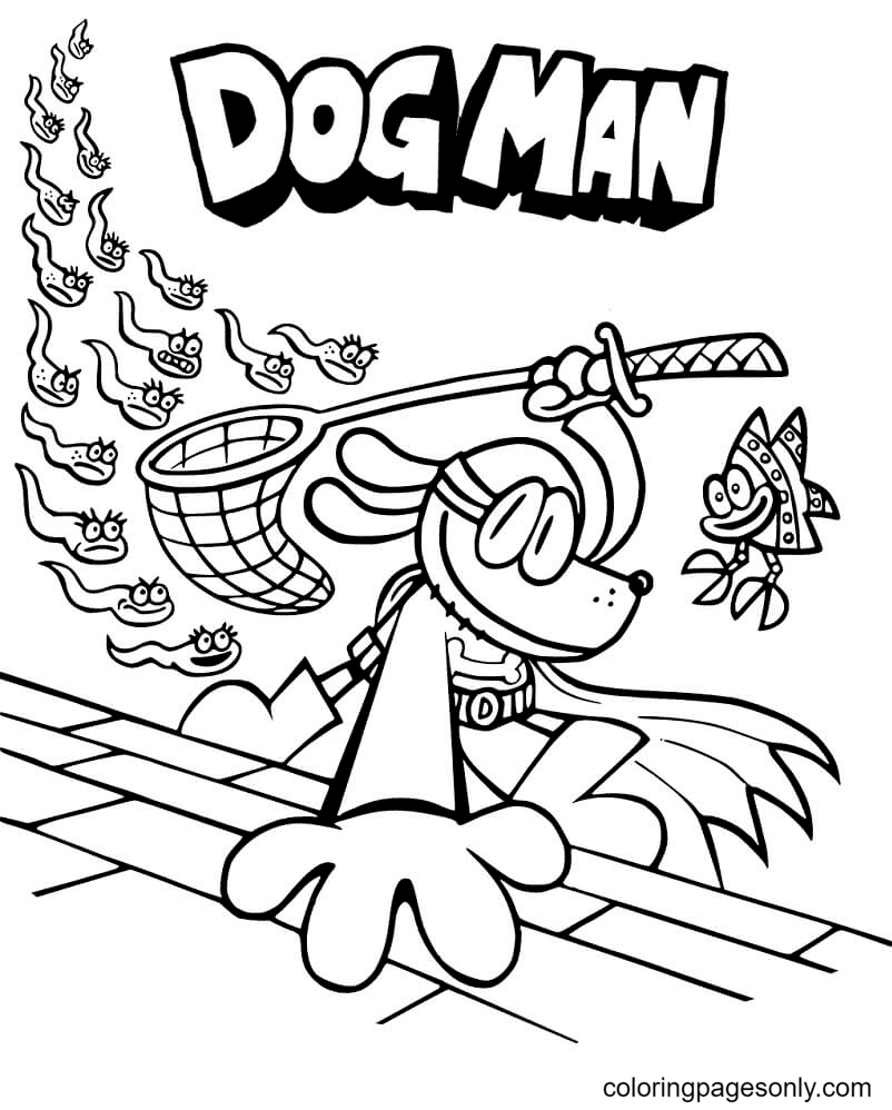 Free Printable Dog Man Drawings