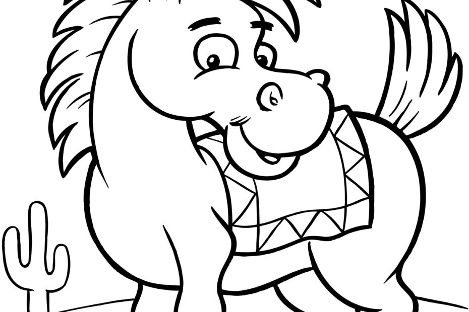 Free Printable Donkey Coloring Pages For Kids