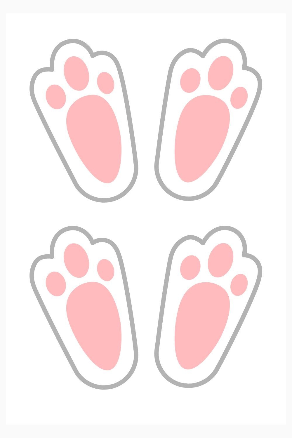 Free Printable Easter Bunny Footprints Artofit Free Printable Easter Bunny Footprints Artofit