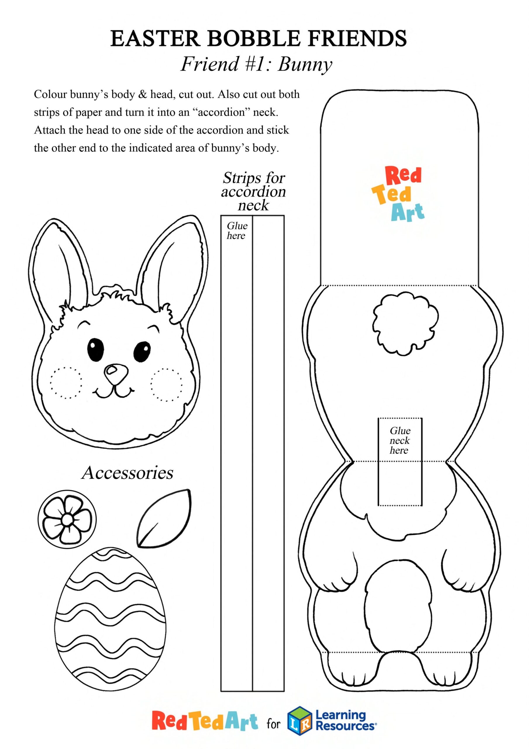 Free Printable Easter Crafts For Kids Worksheets Library