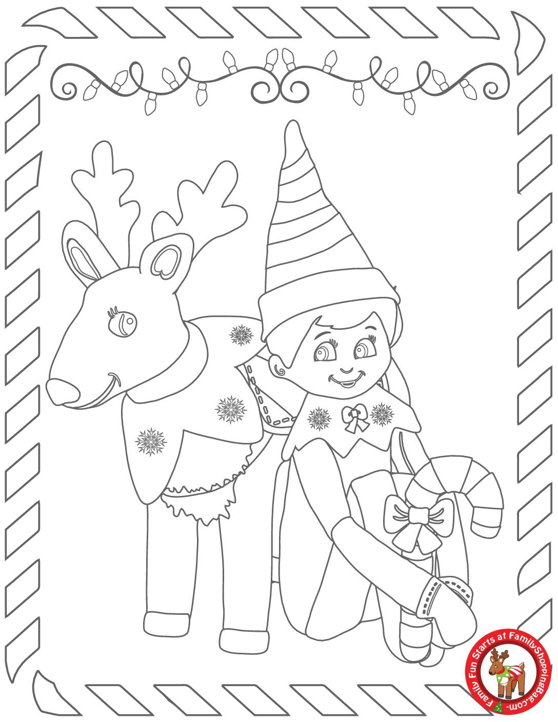 elf coloring page free printable elf coloring page free printable