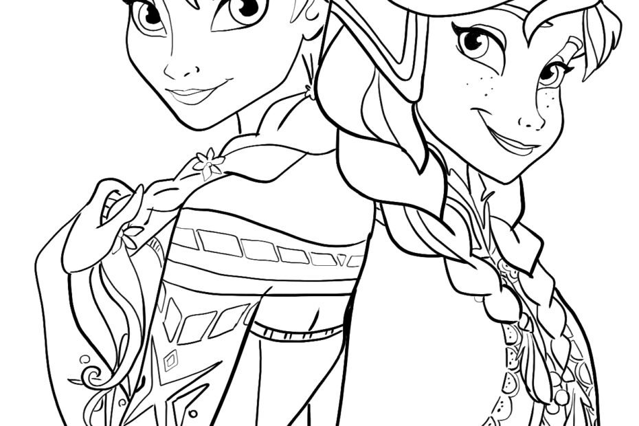 Free Printable Elsa And Anna Coloring Pages Bilarasa
