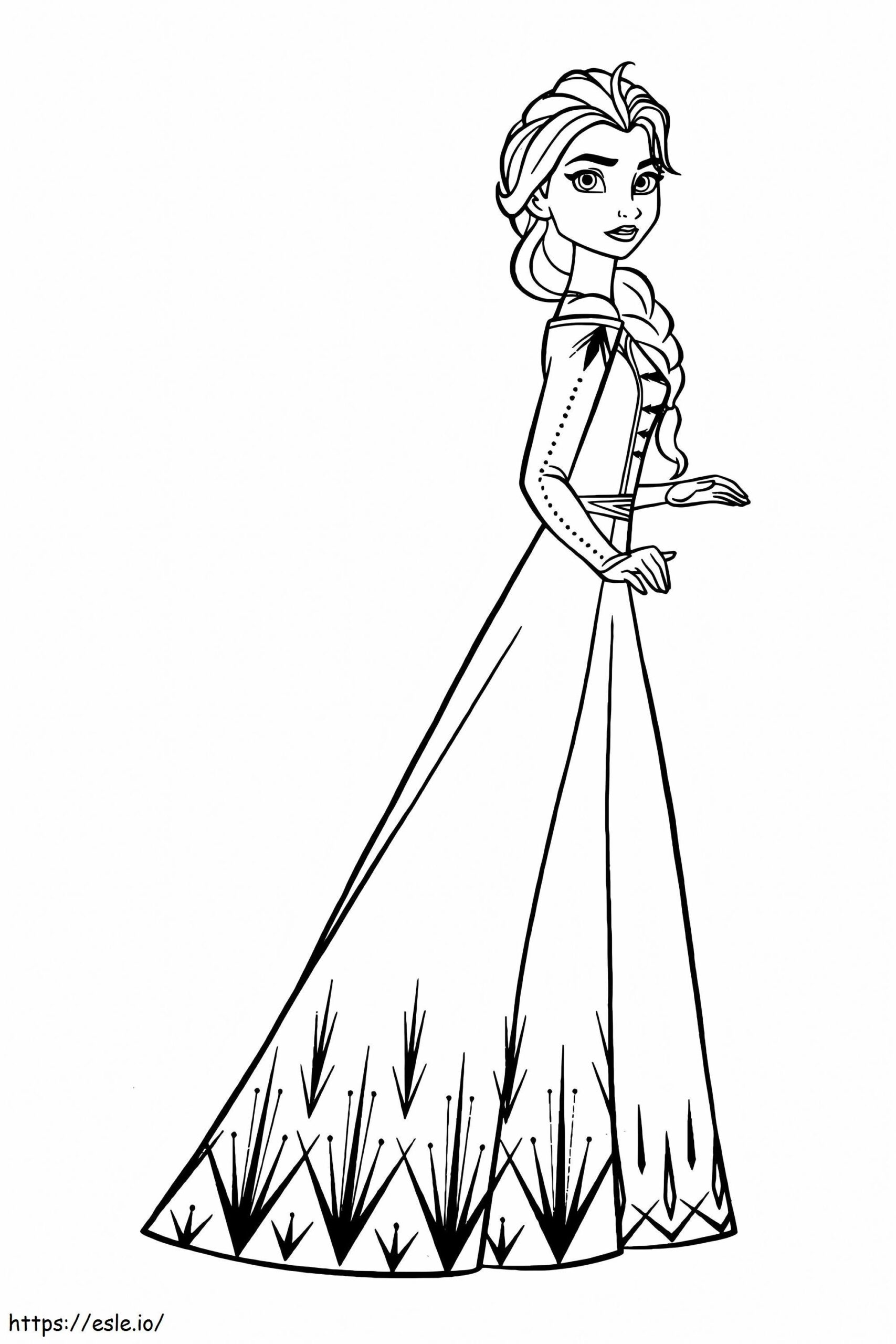 Free Printable Elsa Coloring Page Free Printable Elsa Coloring Page