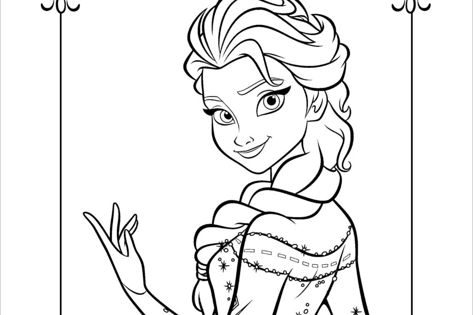 Free Printable Elsa Frozen Coloring Pages For Kids ColoringBay