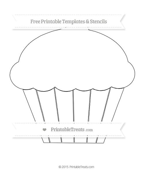 Free Printable Extra Large Cupcake Template Printable Treats