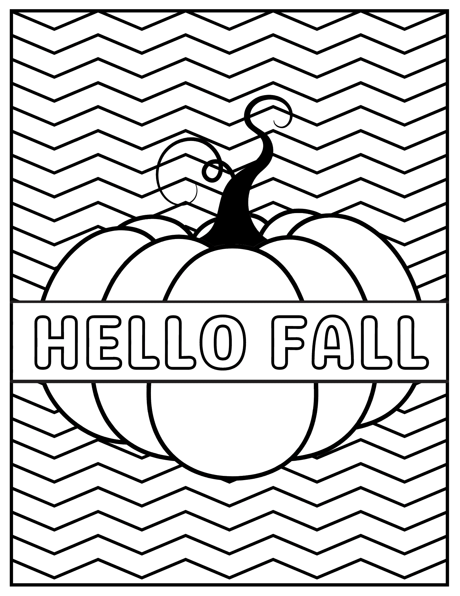 free printable fall coloring page free printable fall coloring page