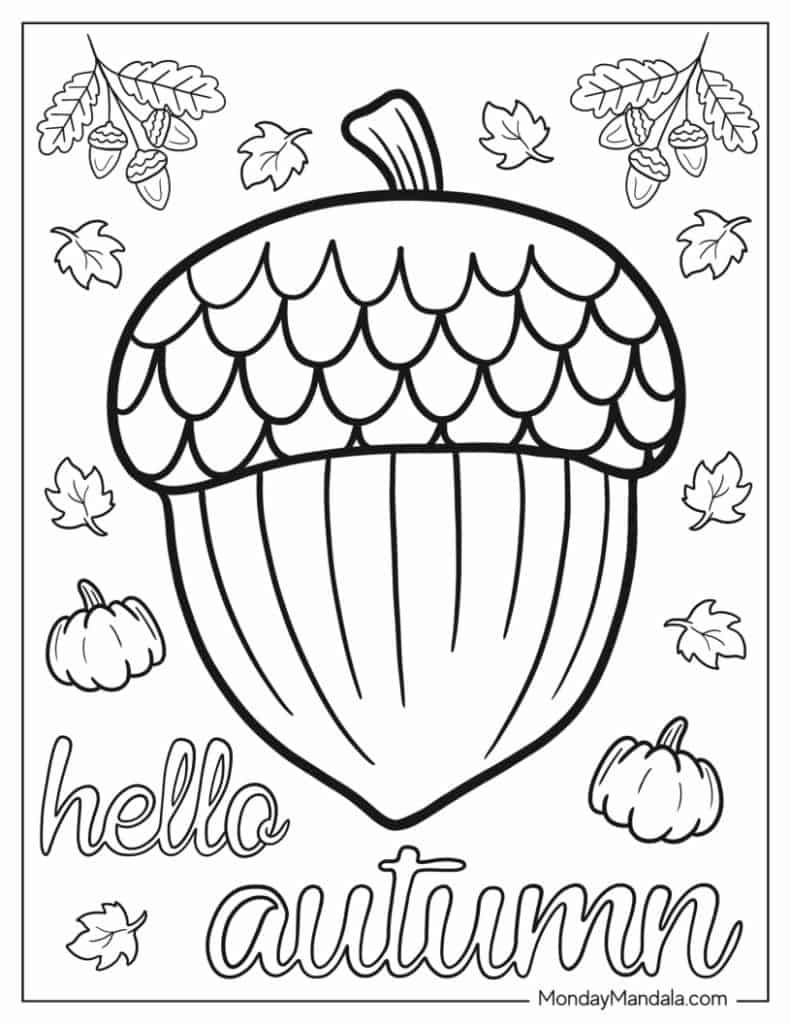Free Printable Fall Coloring Pages FREE Printable A Z Free Printable Fall Coloring Pages FREE Printable A Z
