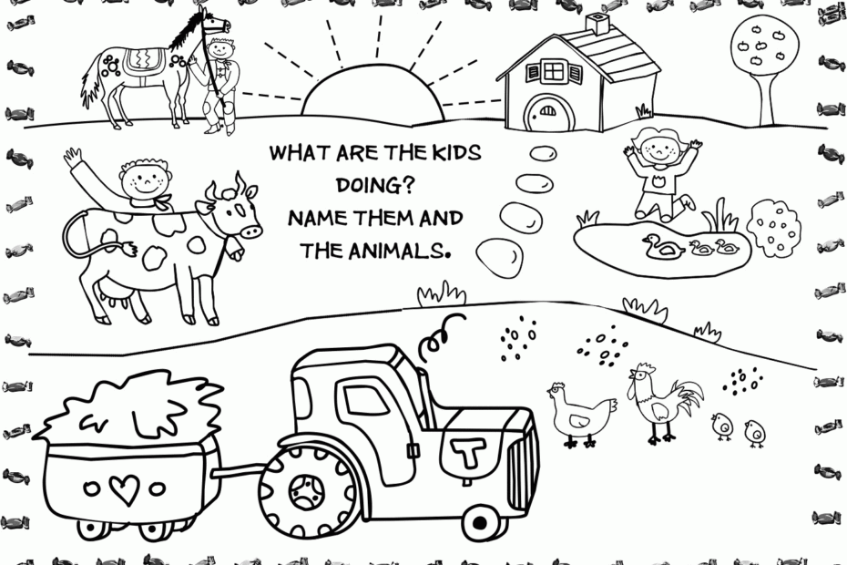 Free Printable Farm Coloring Pages Coloring Home