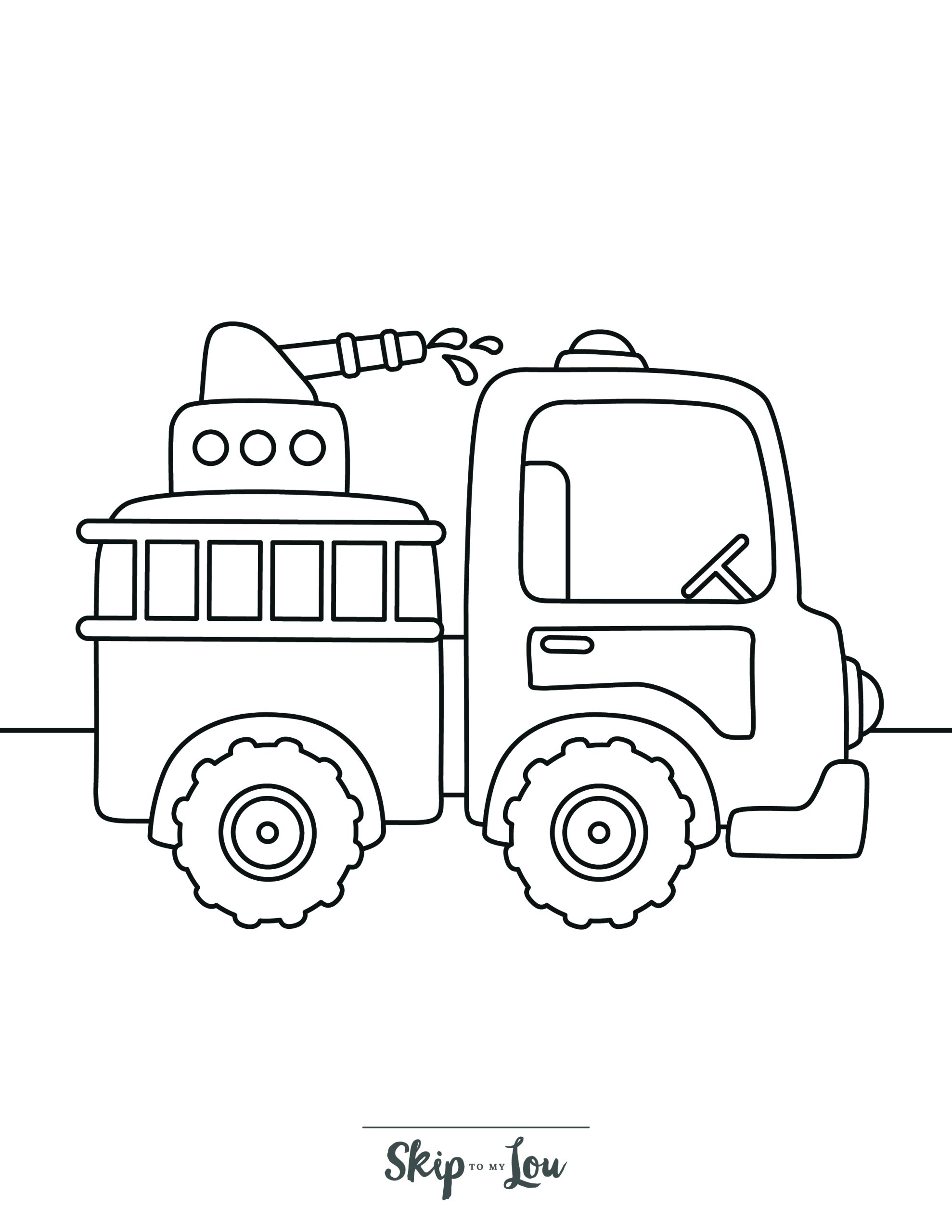 Free Printable Fire Truck Coloring Pages With Book Download Skip To 