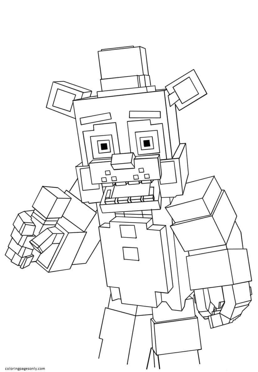 Free Printable Five Nights At Freddy 39 s Coloring Page Free Printable 