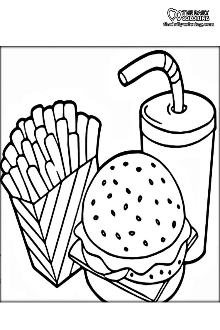 printable coloring pages of food printable coloring pages of food