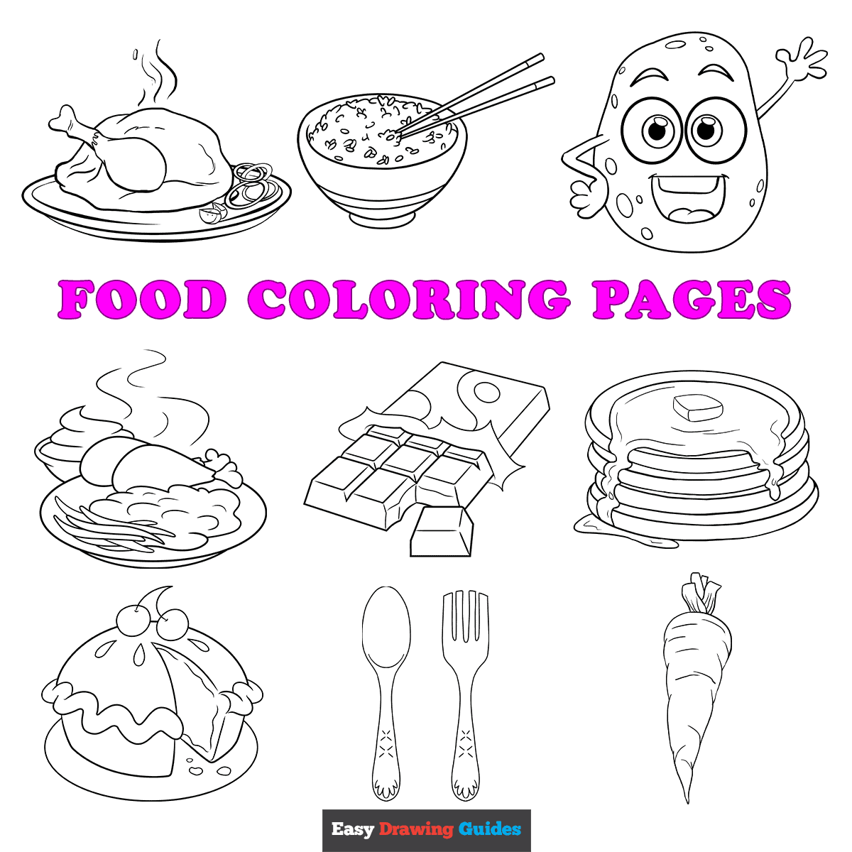 Free Printable Food Coloring Pages For Kids Free Coloring Sheet Free Printable Food Coloring Pages For Kids Free Coloring Sheet