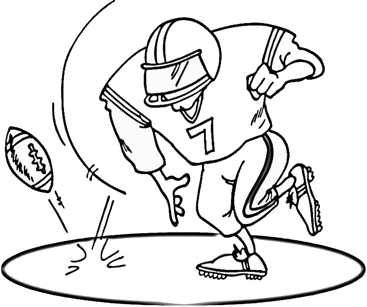 free printable football coloring pages