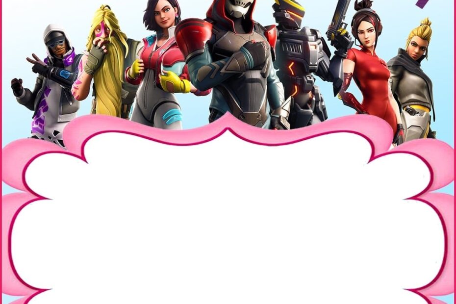 Free Printable Fortnite Template Invitation World