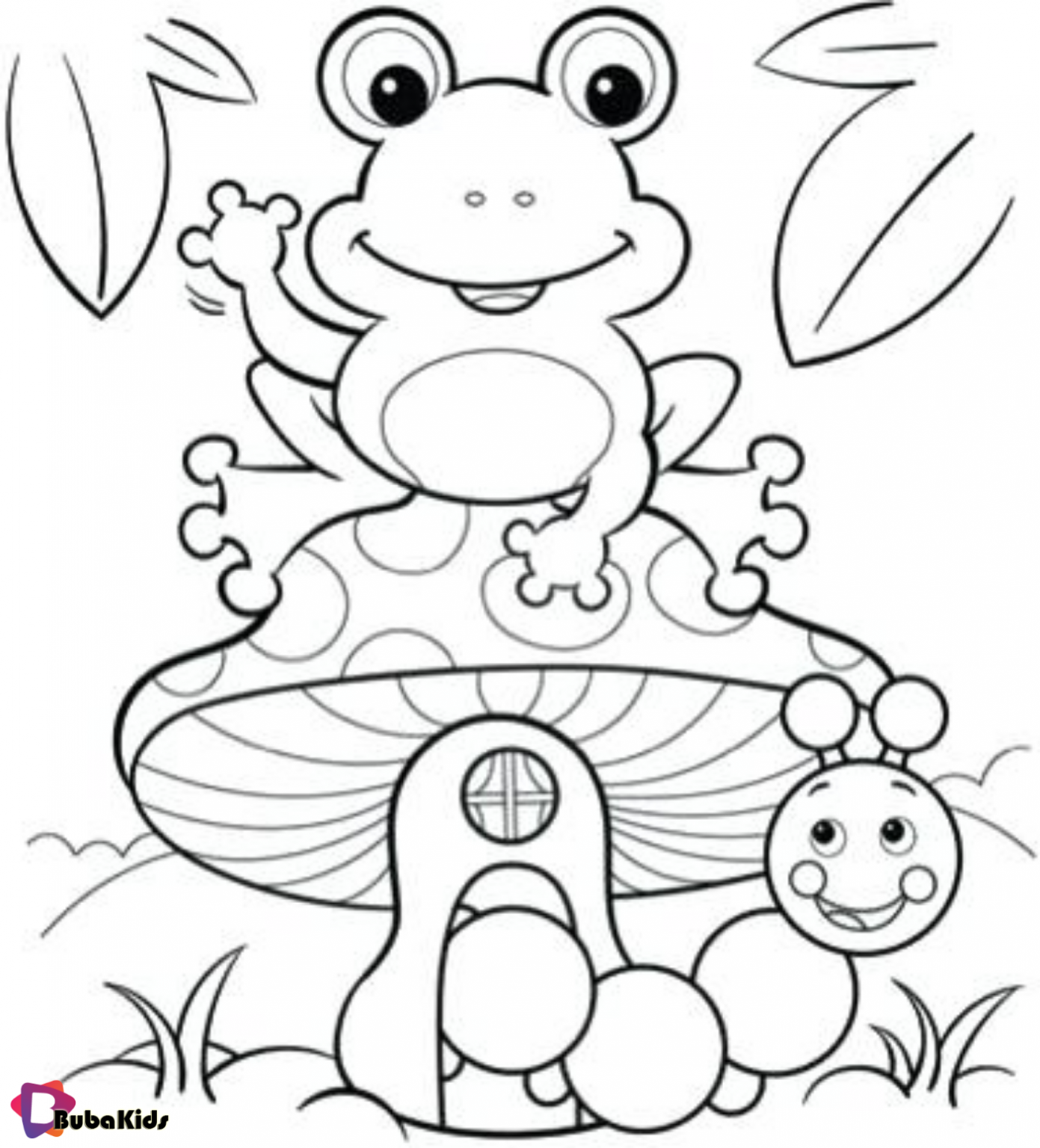 Free Printable Frog Coloring Pages BubaKids Free Printable Frog Coloring Pages BubaKids