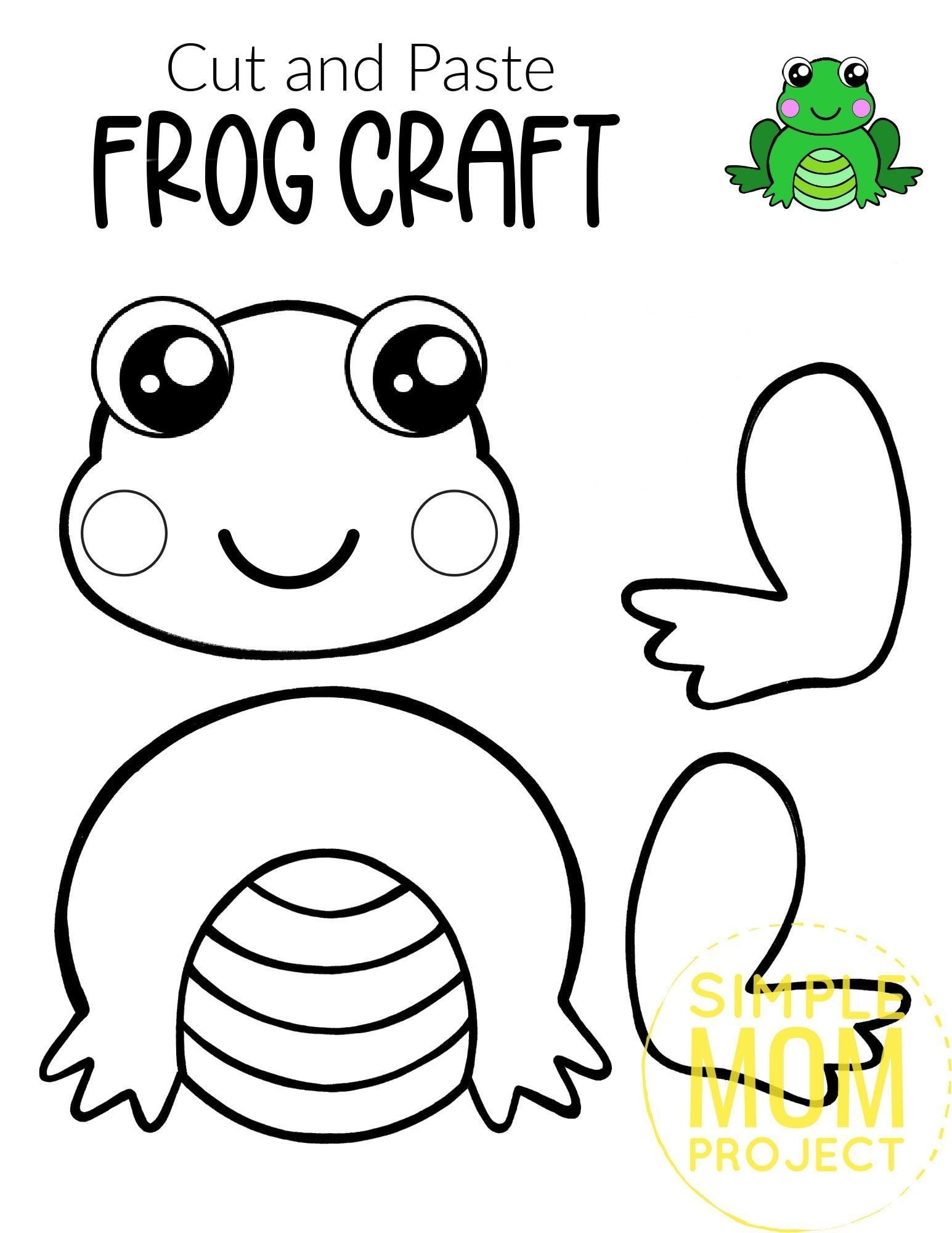 Free Printable Frog Puppet Template Free Printable Free Printable Frog Puppet Template Free Printable