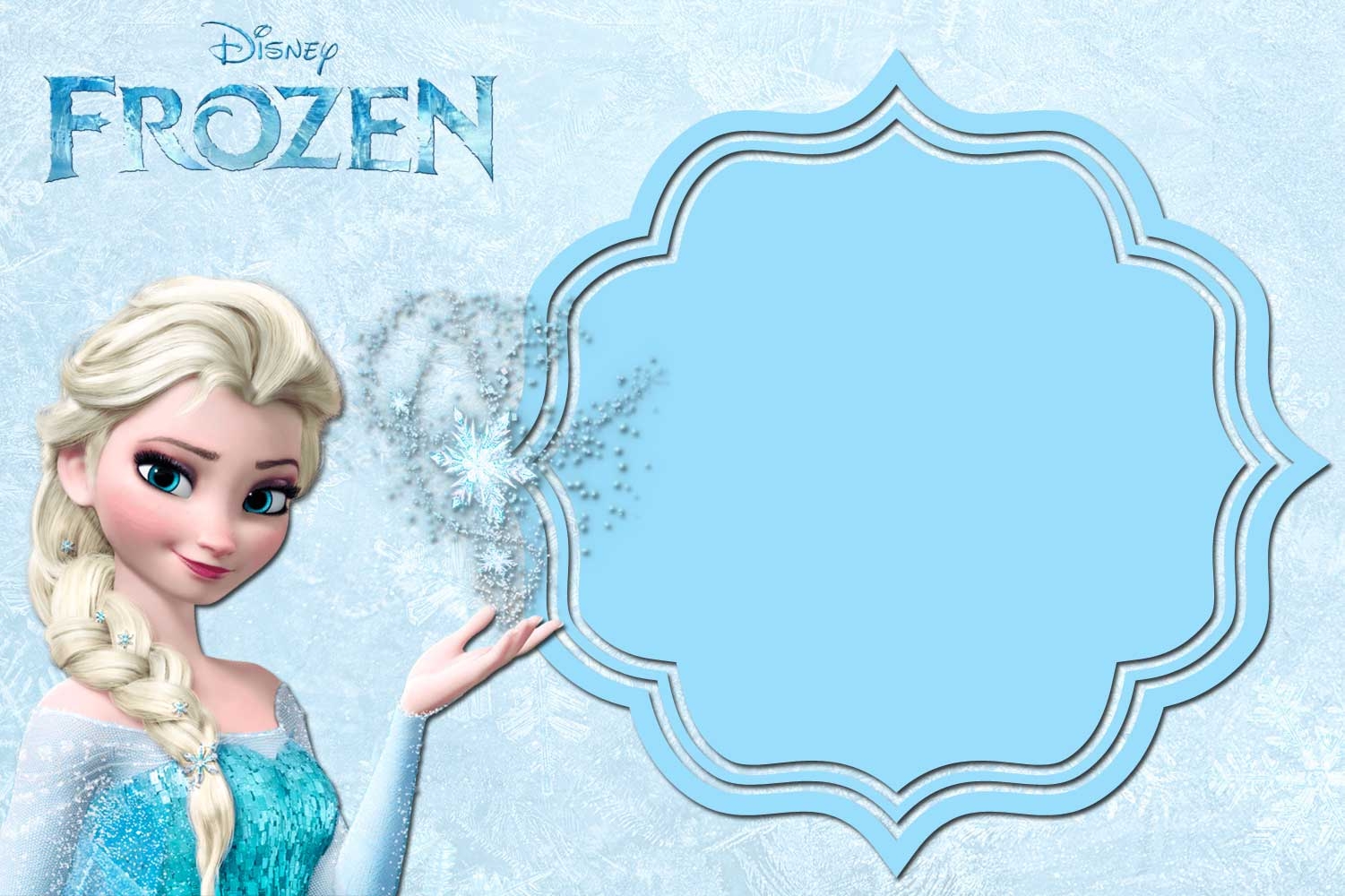FREE Printable Frozen Anna And Elsa Invitation Templates DREVIO FREE Printable Frozen Anna And Elsa Invitation Templates DREVIO