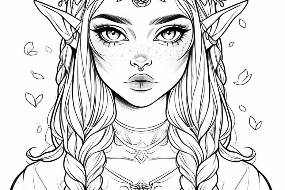 Free Printable Girl Elf Coloring Pages Free Coloring Sheet Printables