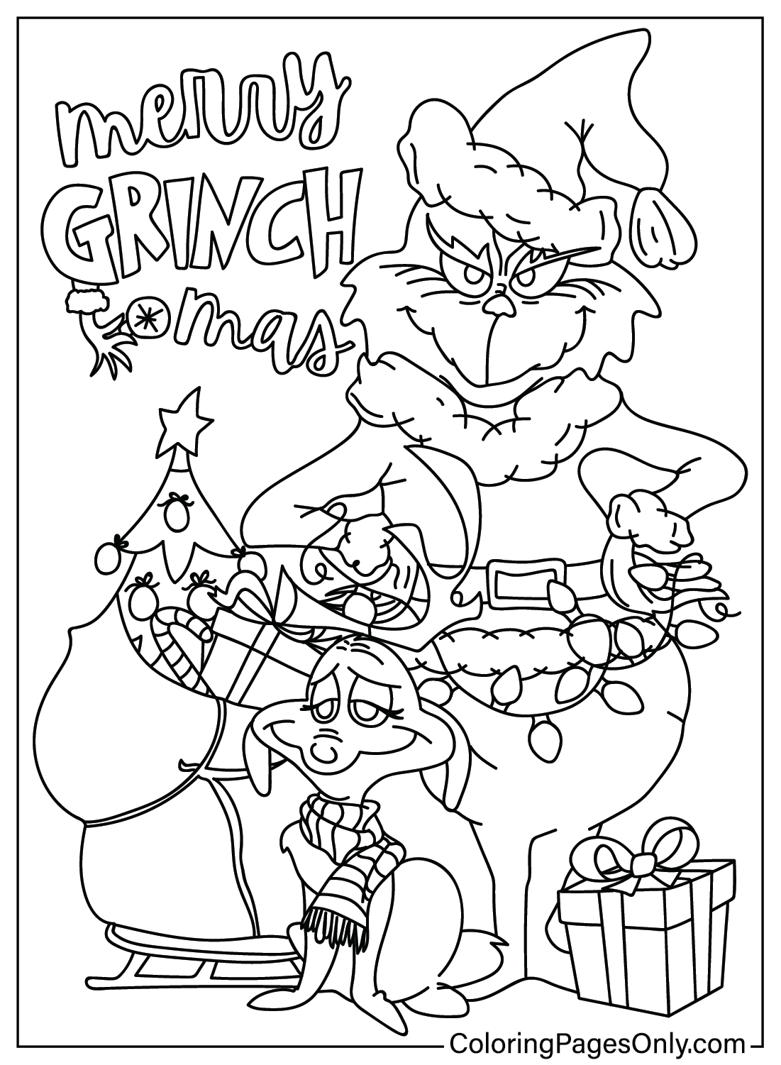 Free Printable Grinch Coloring Page Free Printable Coloring Pages Free Printable Grinch Coloring Page Free Printable Coloring Pages
