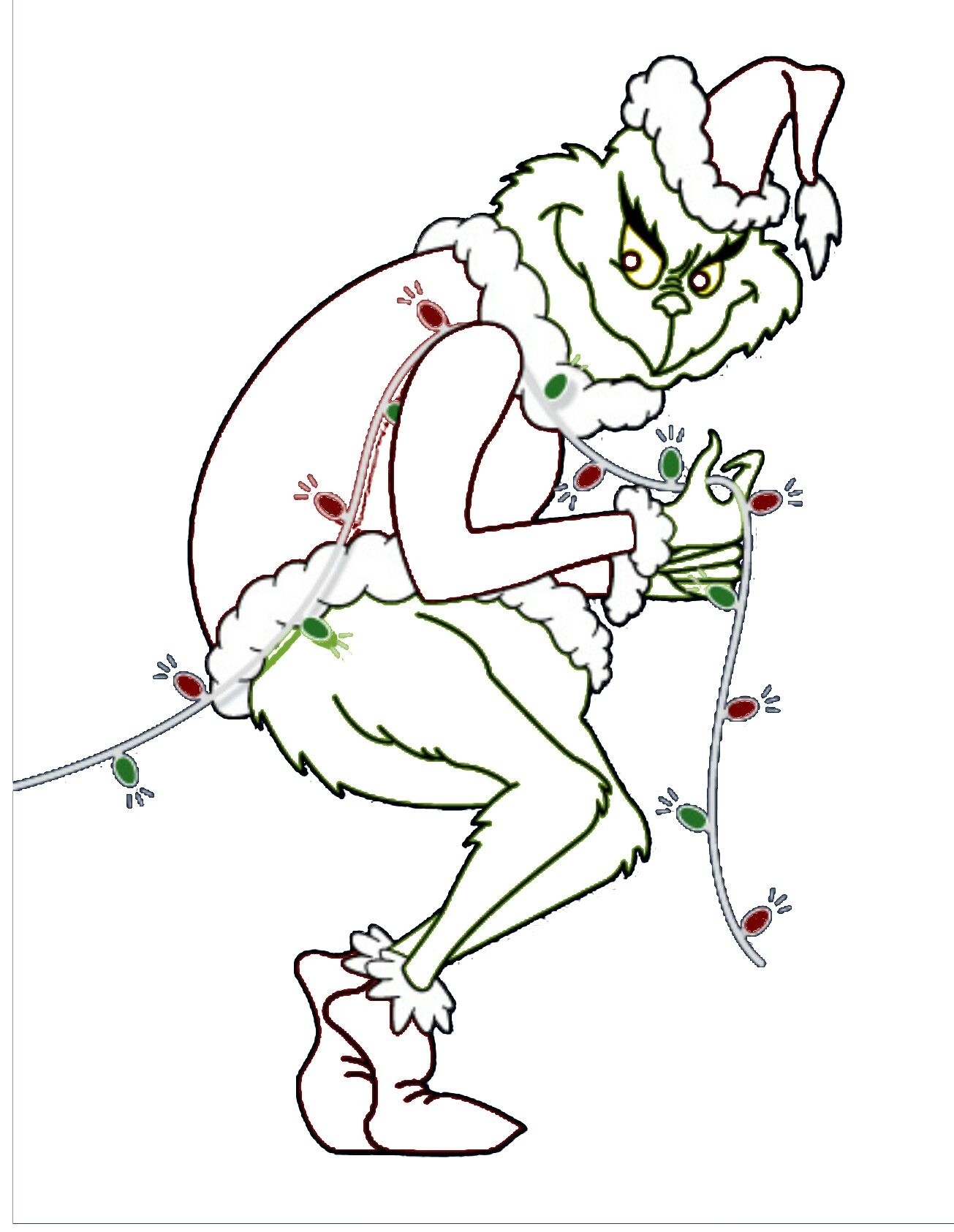 Free Printable Grinch Template Printable World Holiday
