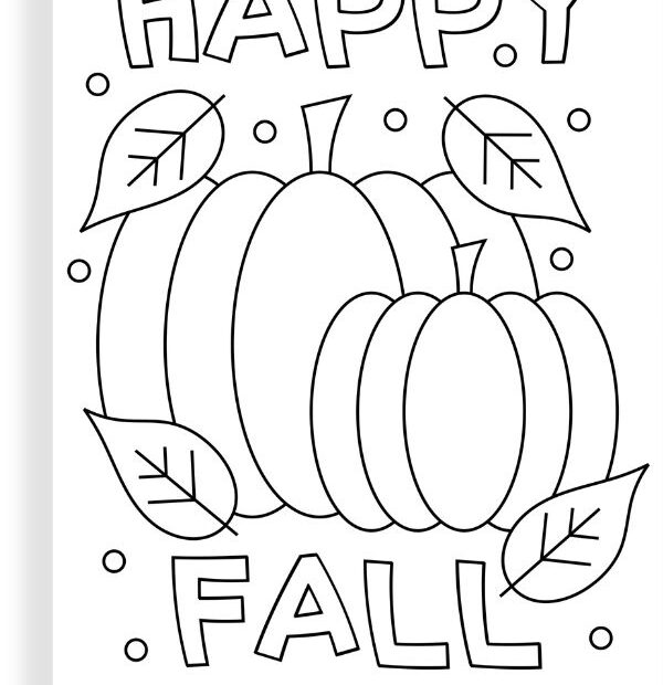 Free Printable Happy Fall Coloring Pages