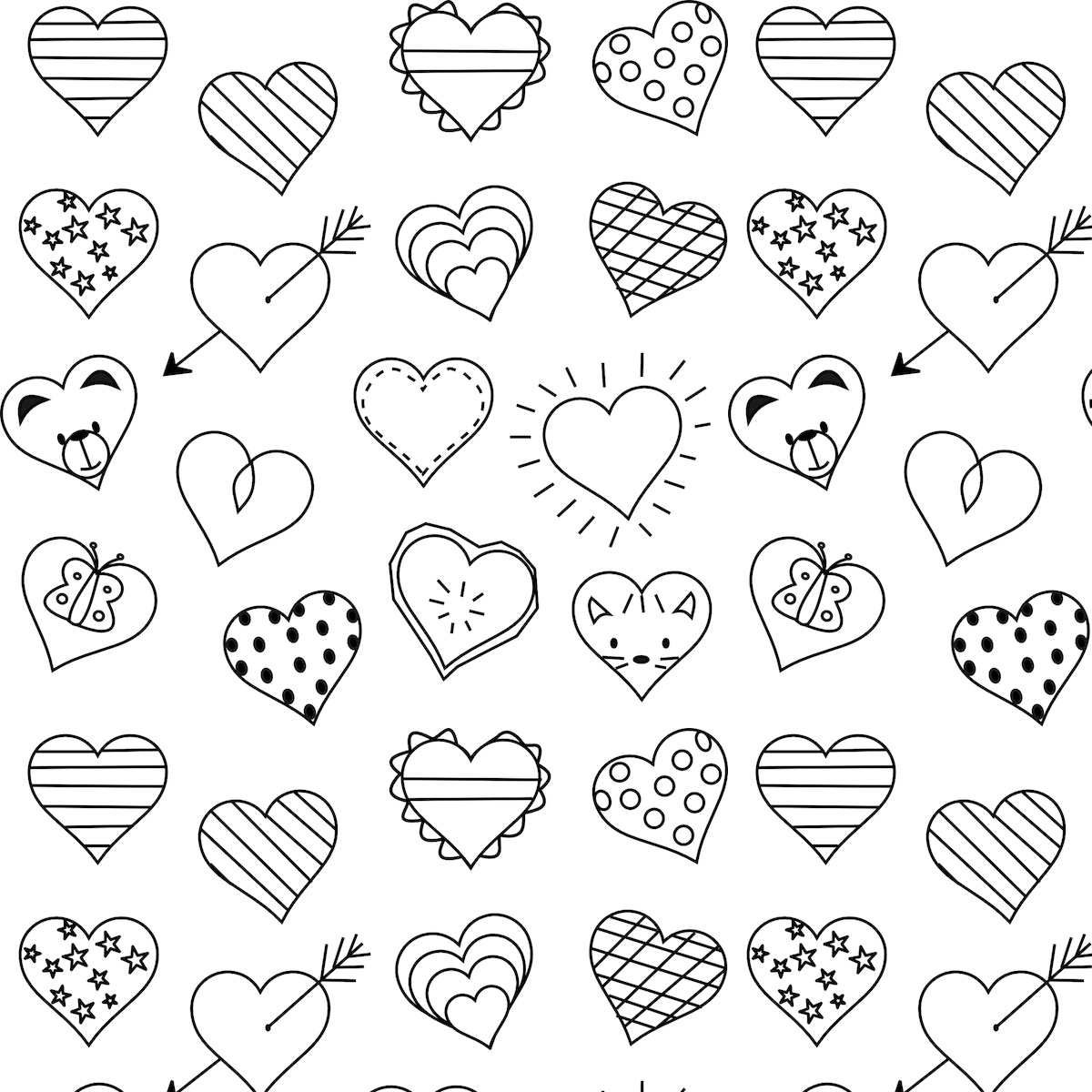 heart coloring sheet printable heart coloring sheet printable