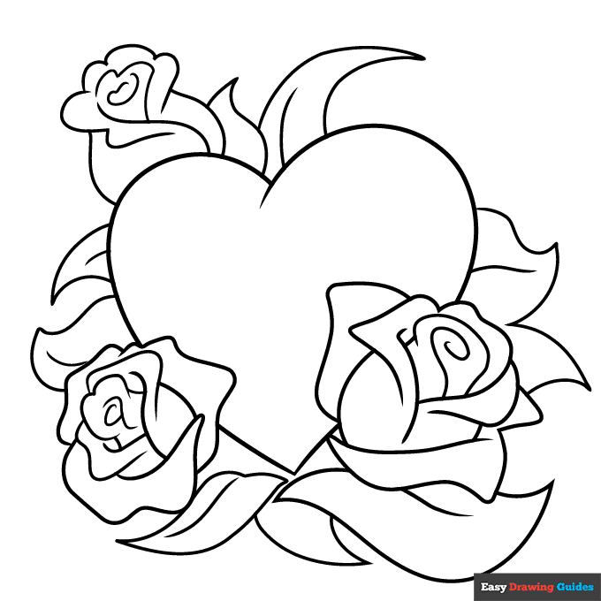 Free Printable Hearts And Flowers Coloring Pages Free Coloring Sheet 