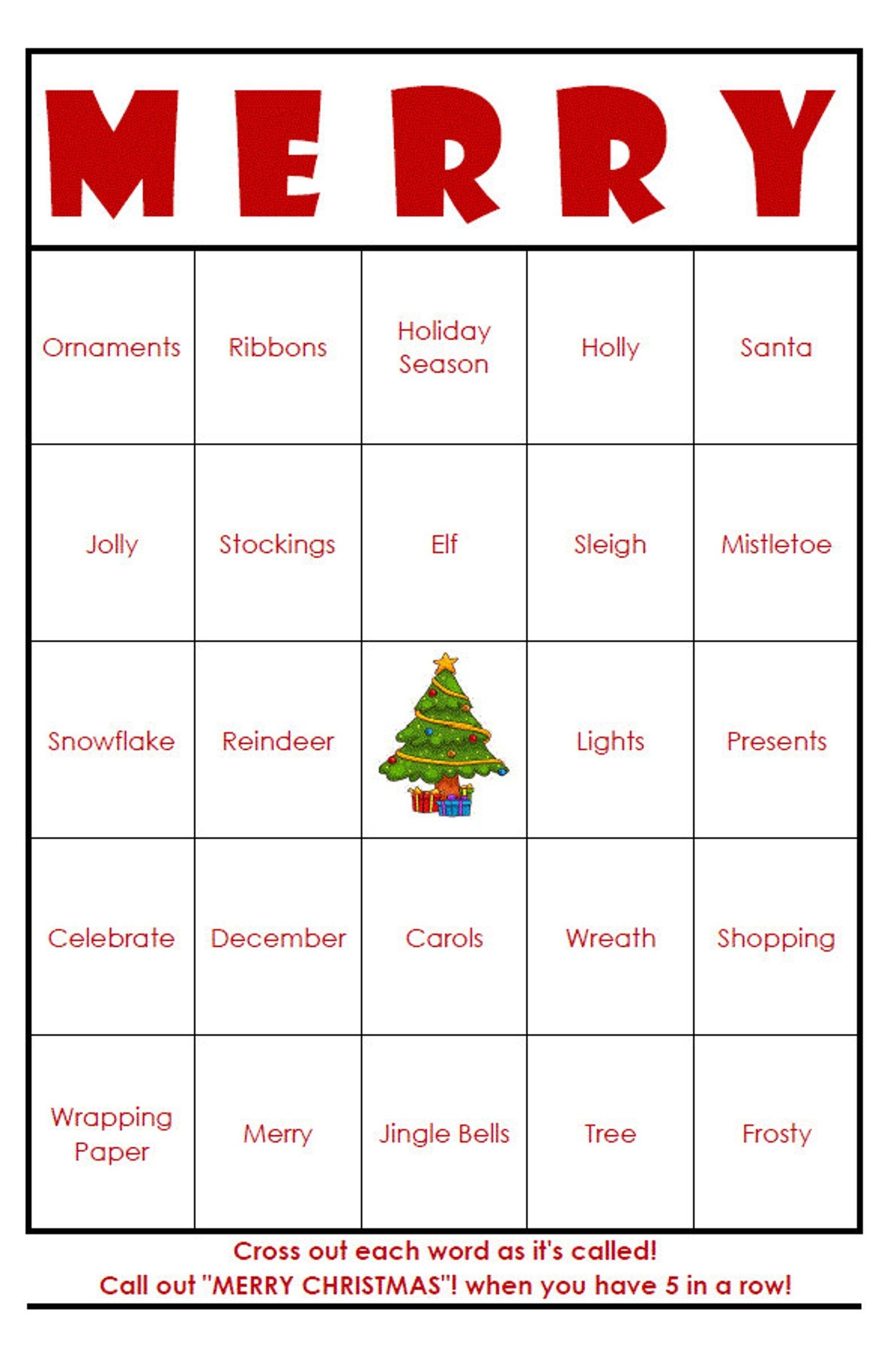 Free Printable Holiday Bingo Printable Printable New Year Banners