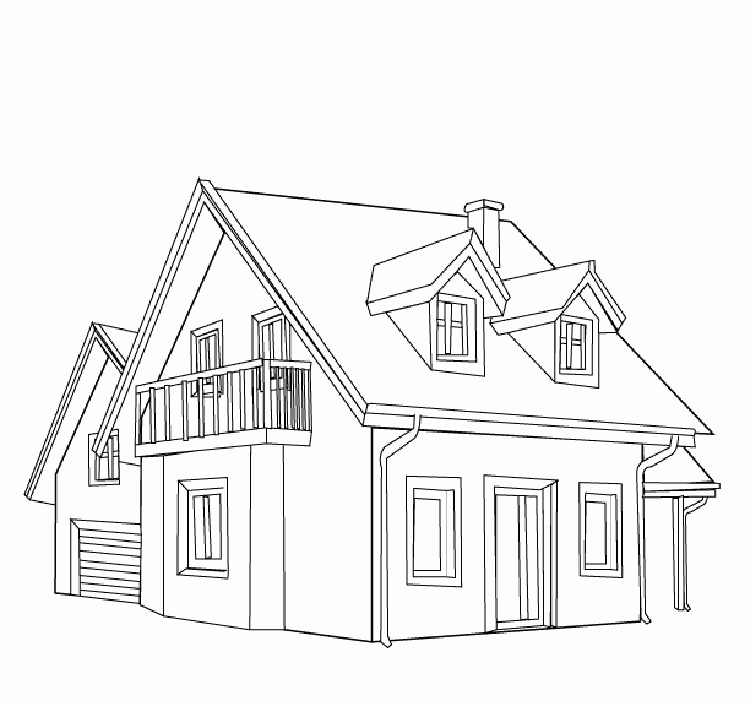 Free Printable House Coloring Pages For Kids Free Printable House Coloring Pages For Kids