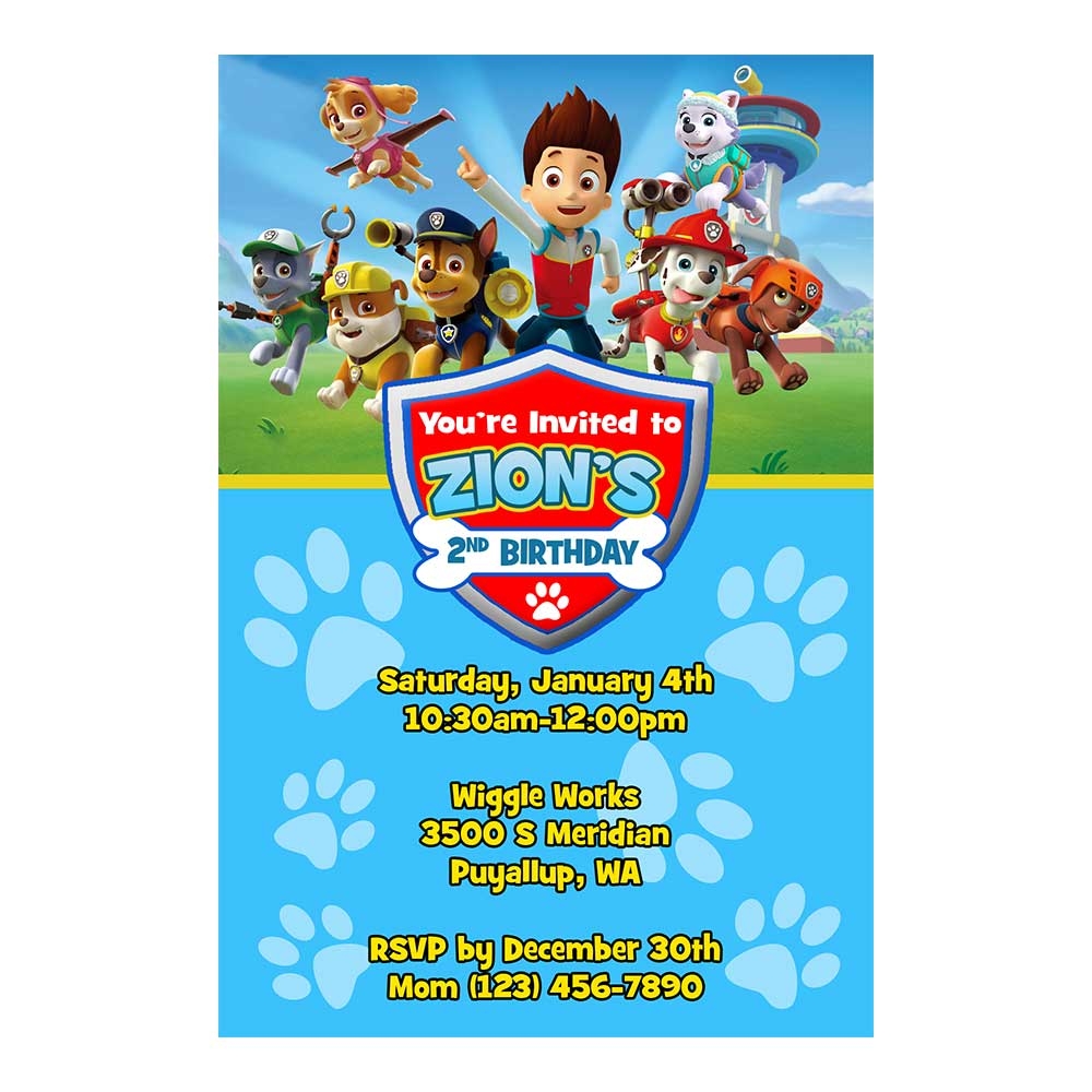 Free Printable Invitations Paw Patrol Download Free Printable 