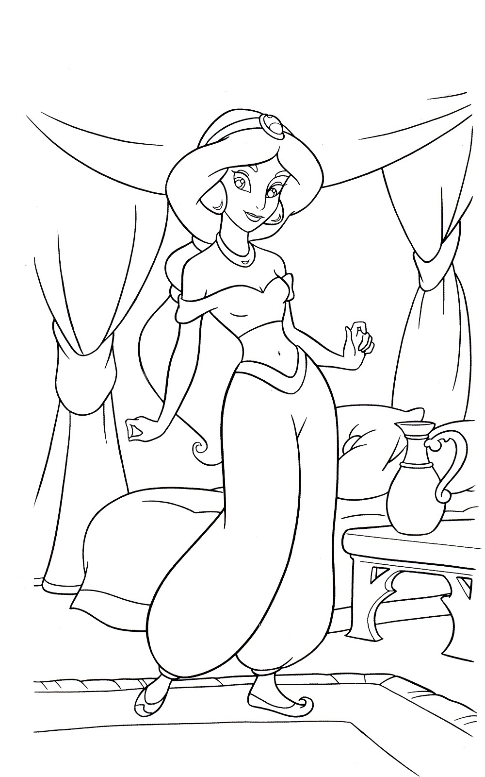 jasmine coloring pages free jasmine coloring pages free