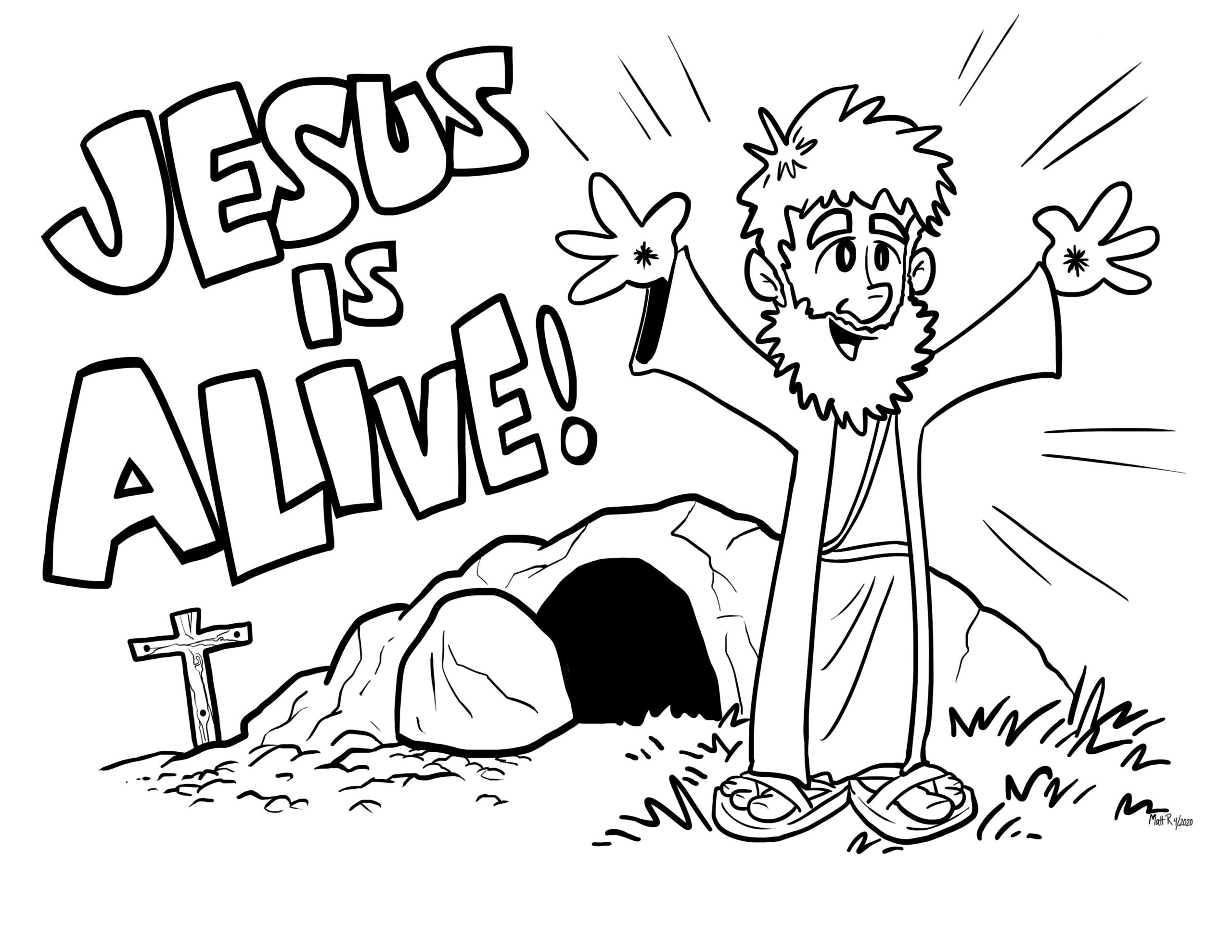 Free Printable Jesus Is Alive Easter Coloring Sheet Easter Coloring Free Printable Jesus Is Alive Easter Coloring Sheet Easter Coloring